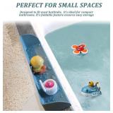 LOT OF THREE - Bathtub Splash Guard Silicone Tub Water Splash Guard (Aqua)