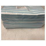 100 Pcs Blue Striped Napkins Disposable - Blue and White Striped Paper Dinner Napkins for Bathroom Wedding Birthday Picnic Baby Shower Party Supplies