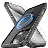 8 Cases for iPhone 16 Pro Max Case With MagSafe, 10 Ft Anti fall testNon-Slip2 TPE Screen Protectors Shockproof Military-Grade Protection Heavy Duty Full-Body Case For iPhone 16 Pro Max 6.9"-Green