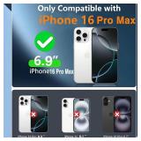 8 Cases for iPhone 16 Pro Max Case With MagSafe, 10 Ft Anti fall testNon-Slip2 TPE Screen Protectors Shockproof Military-Grade Protection Heavy Duty Full-Body Case For iPhone 16 Pro Max 6.9"-Green