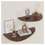 Floating Shelves for Wall,Solid Ash Wood Floating Wall Shelves Set of 2,Rustic Farmhouse Wooden Small Floating Wall Shelf for Living Rooms,Bedrooms,Bathrooms,Kitchen,Offices Decor,Books