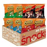 Cheetos Cheese Flavored Snacks, Variety Pack, (Pack of 40)