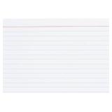 Amazon Basics Ruled Lined Index Cards for Notes, Studying, Flash Cards, White, 4" x 6", 500 Count (5 Packs of 100)