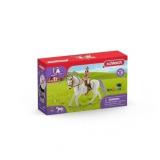 Schleich - Horse Club: Lipizzaner Mare Horse & Rider Playset Animal Toy Figurine, 2 Pcs