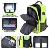 Della Gao Laptop Backpack for Men, Large Anti-Theft Business Travel Backpack with USB Charging Port, Water Resistant College School Computer Bag for Men/Women for 17 Inch Laptop and Notebook