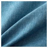 MIULEE Pack of 2 Decorative Farmhouse Linen Pillow Covers Rustic Boho Accent Outdoor Couch Throw Pillow Covers for Cushion Bed Sofa Living Room Home Decor 20x20 Inch Blue