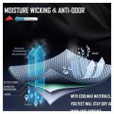 IRAMY Compression Ankle Support Socks Coolmax Wicking Cushioned Athletic Plantar Fasciitis Relief Men Women 2/3/6 Pairs