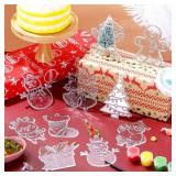 Capoda 36 Sets Christmas Suncatchers Xmas Gift Ornaments DIY Window Paint Art Suncatchers Santa Snowman Reindeer Sun Catchers Christmas Crafts Classroom Activities Art Project (Santa Snowman)