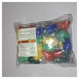 Blowata 6PCS Christmas Light Necklace, Christmas Accessories with 3 Flash Modes, Xmas Light Decorations with Colorful Bulbs for Christmas Accessories Festival Party Supplies Ugly Sweater Decor