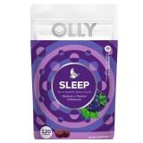 OLLY Sleep Gummy Supplement, 3mg Melatonin, L-Theanine, Chamomile, Blackberry Zen Flavor, 120 Ct
