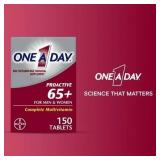 One A Day Proactive 65+ Multivitamin Tablets for Men and Women, 150ct