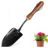 Garden Hand Trowel, Heavy Duty Stainless Steel Garden Shovel with Walnut Handle, Small Gardening Tools for Planting, Digging and Wedding