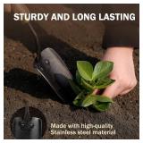 Garden Hand Trowel, Heavy Duty Stainless Steel Garden Shovel with Walnut Handle, Small Gardening Tools for Planting, Digging and Wedding