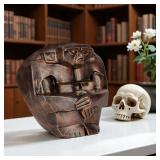 Skull Decor for Home Skull Statue for Bookshelf and Desktop