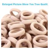 Blonde Toddler Hair Ties, Seamless Baby Girl Hair Bands No Damage, Cotton Girls Hair Ponytail Holders and Small Kids Elastic Holders No Crease, Blond