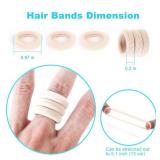 Blonde Toddler Hair Ties, Seamless Baby Girl Hair Bands No Damage, Cotton Girls Hair Ponytail Holders and Small Kids Elastic Holders No Crease, Blond