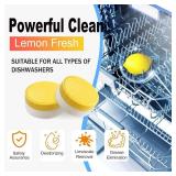 Dishwasher Cleaner And Deodorizer Tablets 40 Pack + Deep Cleaning Action, Fresh Scent, Eco-Friendly Formula