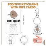 15 Sets Valentines Thank You Gifts You Rock Pens Keychains with Cards Bags Positive Employee Appreciation Gifts for Coworker Team, 5 Styles