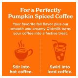 Califia Farms - Pumpkin Spice Oat Barista Blend Oat Milk, 32 Oz (Pack of 6), Shelf Stable, Dairy Free, Plant Based, Vegan, Gluten Free, Non GMO, High Calcium, Milk Frother, Creamer, Oatmilk