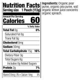 Plum Organics Stage 2 Organic Baby Food - Pear + Pea with Spinach - 4 oz Pouch (Pack of 6) - Organic Fruit and Vegetable Baby Food Pouch