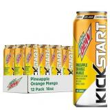 Mountain Dew Kickstart Juice Drink Pineapple Orange Mango Flavored,12 pack, 16 fl oz cans