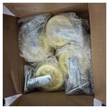 HOD 6 inch Heavy Duty Casters, 6" X 2" Industrial Casters Set of 4, YUPA Caster Wheels 3700LBS, 360  Swivel Plate Casters for Cart, Furniture, Workbench, Equipment