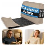 Recliner Headrest Pillow, Versatile Neck Support Cushion with Velvet Cover for Adults, Ideal Accessory for Chair, Couch, Office, Bed, Lumbar Pain Relief, Travel, Lounging, Beige