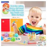 Aliex 4 in 1 Montessori Dinosaur Toys 12+ Months Boys Girls, Wooden Blocks Stacking Balance Toys Stick Color Sorting Egg Puzzles Matching Game,Preschool Education Learning Gift for Toddlers 1 2 3 4