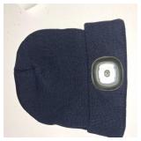 MELASA Unisex Hat with Light, USB Rechargeable Hands Free Headlamp LED Beanie, Winter Gifts for Men Dad Father Husband Him