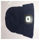 MELASA Unisex Hat with Light, USB Rechargeable Hands Free Headlamp LED Beanie, Winter Gifts for Men Dad Father Husband Him