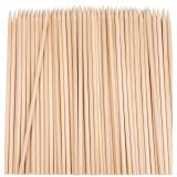 6" Natural Bamboo Wooden Skewers the diameter is 4mm (100 PCS) for BBQ, Fruit Cocktail Kabob Chocolate Fountain Appetiser,Grilling Kitchen crafting and Party