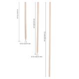 6" Natural Bamboo Wooden Skewers the diameter is 4mm (100 PCS) for BBQ, Fruit Cocktail Kabob Chocolate Fountain Appetiser,Grilling Kitchen crafting and Party