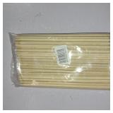 6" Natural Bamboo Wooden Skewers the diameter is 4mm (100 PCS) for BBQ, Fruit Cocktail Kabob Chocolate Fountain Appetiser,Grilling Kitchen crafting and Party