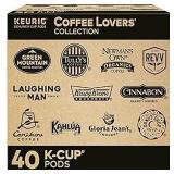 Coffee Lovers Collection Variety Pack Keurig K-Cup Pod Sampler 40 Count