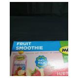 Motts Fruit Smoothies Strawberry Banana, 4.2 oz clear pouches, 4 Pack, Non-dairy, Made With Oatmilk, Made With Real Fruit, Good Source of Calcium, On-the-Go