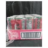 Simply POP Prebiotic Soda Strawberry Cans, 12 fl oz, 12 Pack