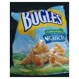 Bugles Crispy Corn Snacks  Hidden Valley Ranch  Family Size Snack Bag  14.5 oz Bugles