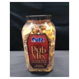 Utz Pub Mix, 42 Oz. Barrel, Savory Snack Mix with a Blend of Crunchy Flavors for a Tasty Party Snack, Resealable Container, Trans-Fat Free and Kosher Certified