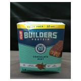 Clif Builders - Protein Bars - Chocolate Mint - 20G Protein - Gluten Free (2.4 Ounce  12 Count)