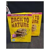 2PK Back to Nature Fudge Striped Cookies, Plant-Based, Non-GMO, Made with Wheat Flour, Snack Happy, 7.7 oz Box