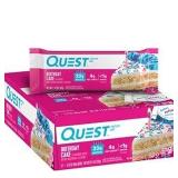 QUEST BIRTHDAY CAKE COATED PROTEIN BAR, 12-2.12OZ BARS