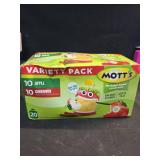 Mott s No Sugar Added Applesauce Variety Pack  3.2 oz  20 Count Clear Pouches (BB 1-23-26)