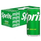 Sprite Lemon Lime Mini Soda Pop Soft Drink  7.5 fl oz  10 Pack Cans