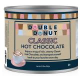 Double Donut Coffee Classic Bulk Hot Chocolate Mix, Rich Hot Cocoa 12 Ounce Canister, Hot Chocolate Powder