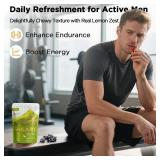 Shilajit Gummies - Pure Himalayan Lemon Flavor Shilajit Gummies for Men Energy Boost, Non-GMO | Ashwagandha | 85+ Trace Minerals