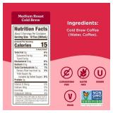 2 PK Califia Farms - Pure Black Medium Roast Cold Brew Coffee, 32 Oz 100% Arabica, Shelf Stable, Plant Based, Vegan, Gluten Free, Non GMO, Sugar Free, Iced Coffee