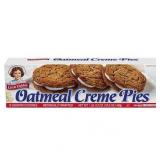 LITTLE DEBBIE 12 oatmeal creme pie SANDWICH COOKIES