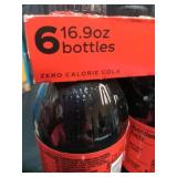 Coca-Cola Zero Sugar Sugar-Free Soda Pop  16.9 fl oz Bottles  6 Pack (EXP FEB16/2026)
