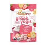 Happy Baby Organic Greek Yogis Freeze-Dried Yogurt & Fruit Baby Snacks - Strawberry Banana - 1oz 2pk