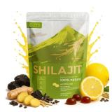 Shilajit Gummies - Pure Himalayan Lemon Flavor Shilajit Gummies for Men Energy Boost, Non-GMO | Ashwagandha | 85+ Trace Minerals
